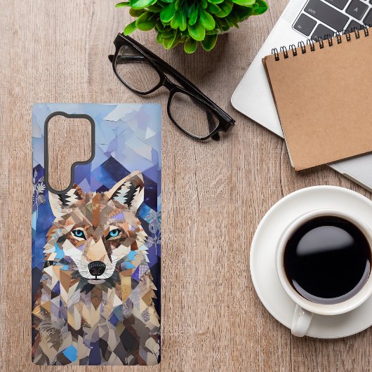 ジオメトリック・ウルフ・マウンテン SAMSUNG GALAXYケース