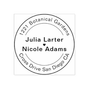 ジオメトリック スタイルが輝く カッパー メタリック ウェディング ラバースタンプ