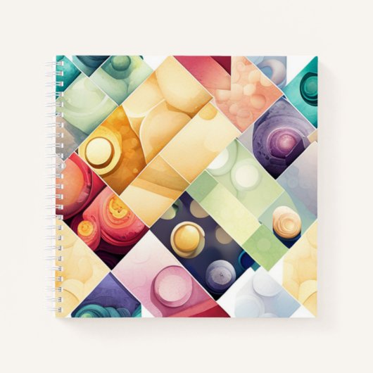 ジオメトリック ドロップス ノートブック (正面)