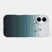 ジオメトリック マリンバブルス iPhone 16ケース (裏面横)
