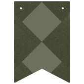 ジオメトリック モス グリーン バナー - オーダーメイド フラッグ (第3の旗)