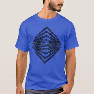 ジオメトリック ヴィンテージ トライアングル パターン ギフト Tシャツ