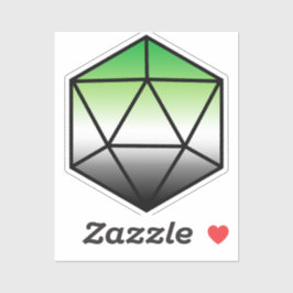 ジオメトリックD20アロプライドフラグ シール