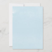 ジオメトリッフォーマルク水結婚色 招待状 (裏面)