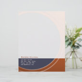 ジオメトリッモダンクメタリックな文字と色 レターヘッド (スタンド正面)