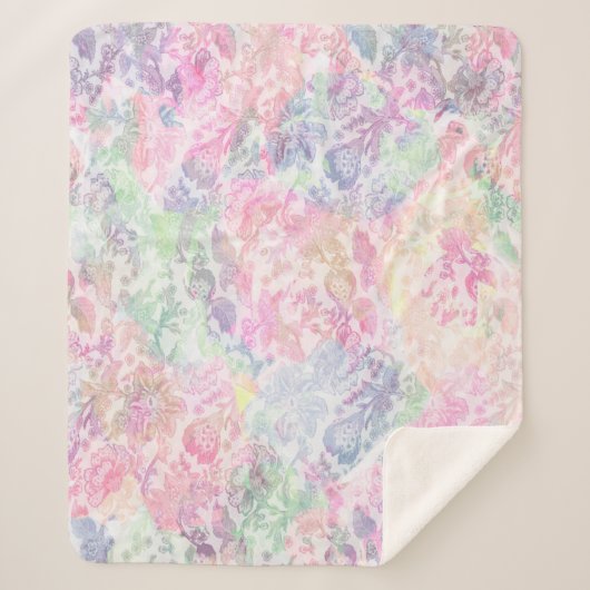 ジオメトリテクスチャクラシックモダンの繰り返しパターン シェルパブランケット (正面)