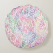 ジオメトリテクスチャクラシックモダンの繰り返しパターン ラウンドクッション (裏面)