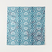 ジオメトリテクスチャリピートクリエイティブパタモダンーン タペストリー (正面(横))