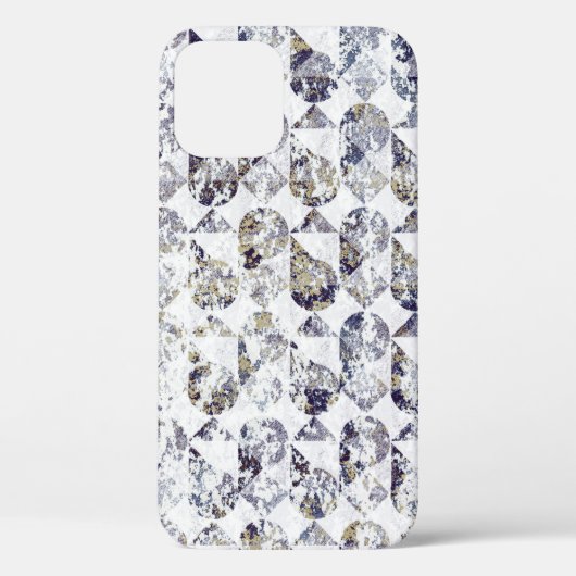 ジオメトリテクスチャ繰り返しクラシックパターン抽象、ar Case-Mate iPhoneケース (裏面)
