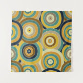 ジオメトリドー鮮やかル：シームレスな背景 タペストリー (正面(横))