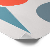 ジオメトリバランス1抽象デザイン ポスター (角)