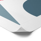 ジオメトリバランス1抽象デザイン ポスター (角)