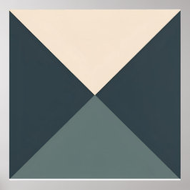 ジオメトリバランス – 最小三角形 ポスター