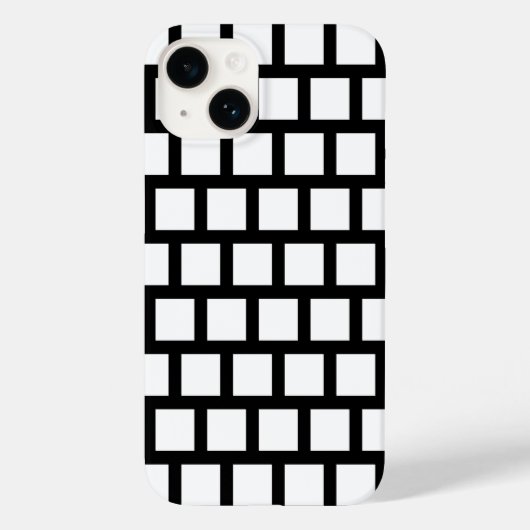 ジオメトリパタモダンーンの白黒のケース – メイト Case-Mate iPhoneケース (裏面)