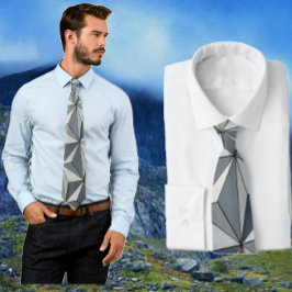 ジオメトリパターンタイ ネクタイ