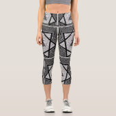 ジオメトリパターンレギンス カプリレギンス (正面)