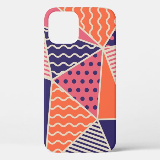 ジオメトリパターン。抽象芸術三角形の背景。[V] Case-Mate iPhoneケース (裏面)