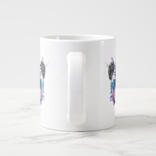 ジオメトリパンダベア ジャンボコーヒーマグカップ (裏面)