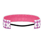 ジオメトリピンクパターン アスレチックヘッドバンド (裏面)