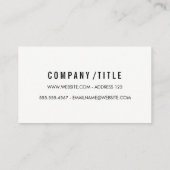 ジオメトリファセット 名刺 (裏面)