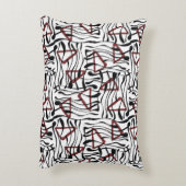 ジオメトリファブリック芸術的：パターンデザイン。 アクセントクッション (裏面(縦))