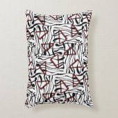 ジオメトリファブリック芸術的：パターンデザイン。 アクセントクッション (正面(垂直))