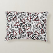 ジオメトリファブリック芸術的：パターンデザイン。 アクセントクッション (裏面)