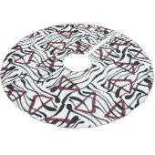 ジオメトリファブリック芸術的:パターンデザイン。 ブラッシュドポリエステルツリースカート (アングル)