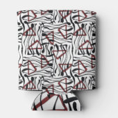 ジオメトリファブリック芸術的:パターンデザイン。 缶クーラー (裏面)