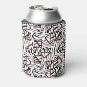 ジオメトリファブリック芸術的:パターンデザイン。 缶クーラー (缶裏面)