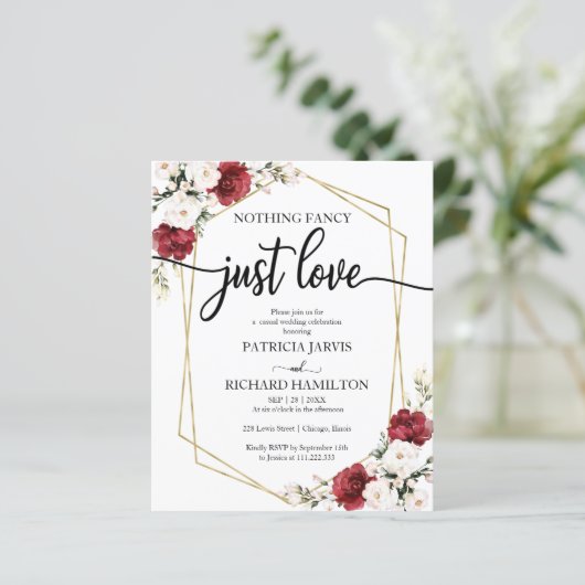 ジオメトリファンシー予算結婚式招待状なし (スタンド正面)