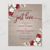 ジオメトリファンシー予算結婚式招待状なし (正面)