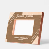 ジオメトリフレンズ永遠の名前カスタム木枠 レーザー彫刻フレーム (左)