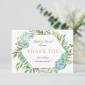 ジオメトリフレーム結婚のサンキューカード サンキューカード (スタンド正面)