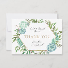 ジオメトリフレーム結婚のサンキューカード サンキューカード