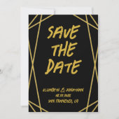 ジオメトリフレ結婚ーム セーブザデート (正面)