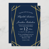 ジオメトリフレ結婚ーム 招待状 (正面/裏面)