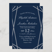 ジオメトリフレ結婚ーム 招待状 (正面/裏面)