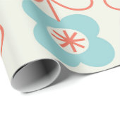 ジオメトリフローラのシームレスなパターン。北欧スタイル。V ラッピングペーパー (ロールコーナー)