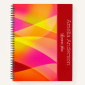 ジオメトリブルゴーニュ先生プランナー名 ノートブック (正面)