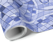 ジオメトリブルース….. ラッピングペーパー (ロールコーナー)