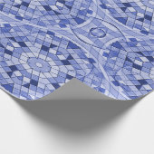 ジオメトリブルース….. ラッピングペーパー (角)