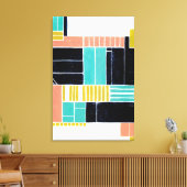 ジオメトリブロック キャンバスプリント (インサイチュ (リビング))