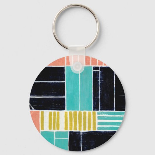 ジオメトリブロック キーホルダー (正面)