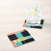 ジオメトリブロック スクエアペーパーコースター (インサイチュ)