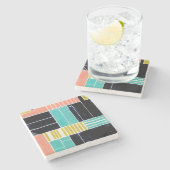 ジオメトリブロック ストーンコースター (横)