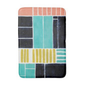 ジオメトリブロック バスマット (正面縦)