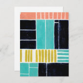 ジオメトリブロック ポストカード (正面/裏面)