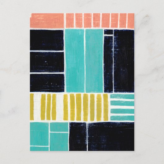 ジオメトリブロック ポストカード (正面)