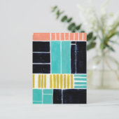 ジオメトリブロック ポストカード (スタンド正面)